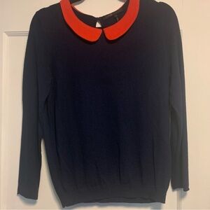 Maje Peter-Pan Collared Cashmere/Wool blend Sweater